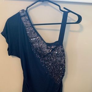 Navy Bling Top